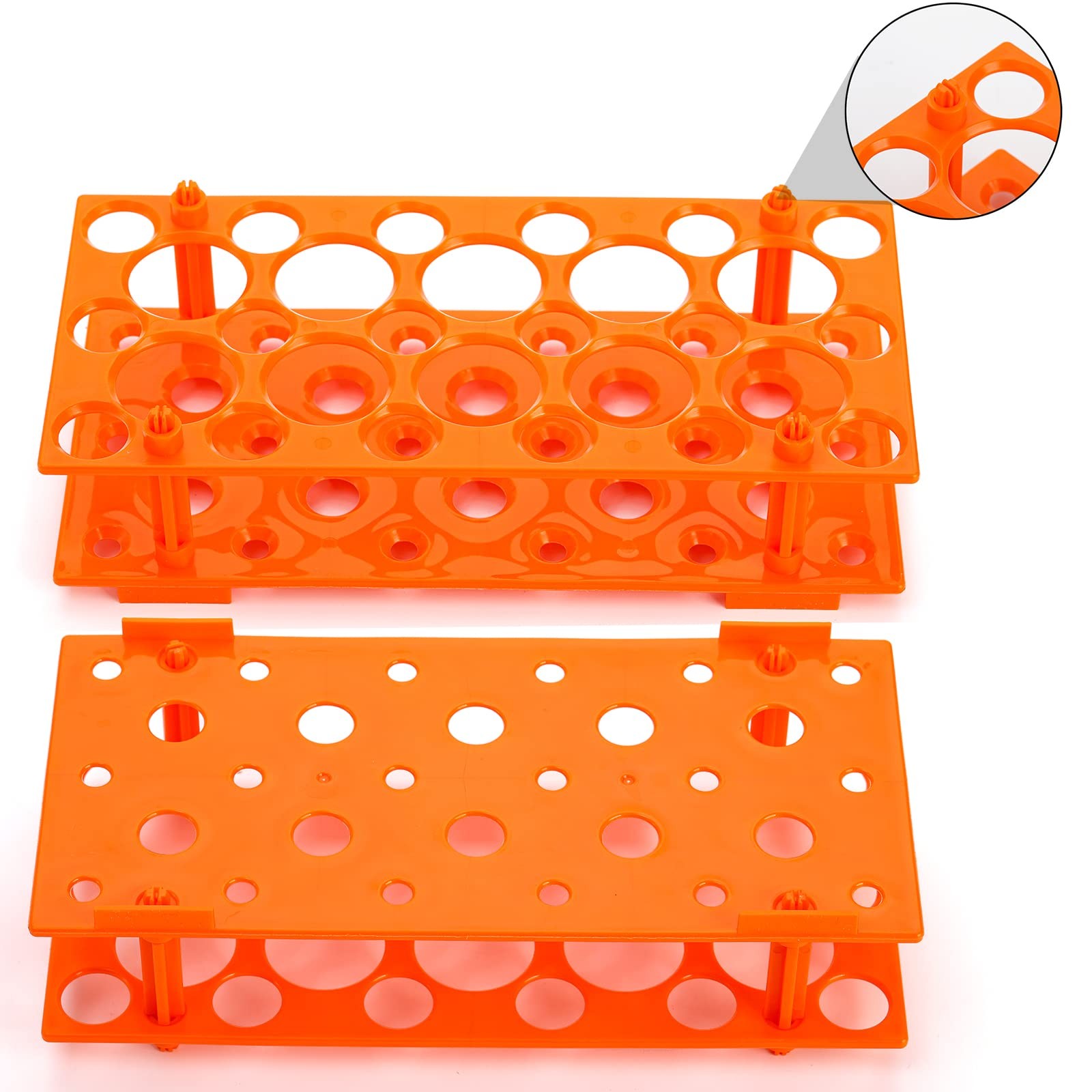 6 Pack 28 Well Test Tube Rack, Laboratory Centrifuge Plastic Tube Holder, Det...