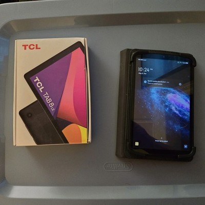 TCL TAB 8 LE 8in Android Tablet 32GB 3GB Black Wi Fi USB C w/ CASE