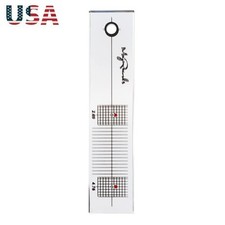 LP Stylus Turntable Record Vinyl Acrylic Calibration Ruler With Cleaning Cloth H
