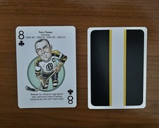 Boston Bruins Hockey Heroes Playing Card Eight Of Clubs Fern Flaman