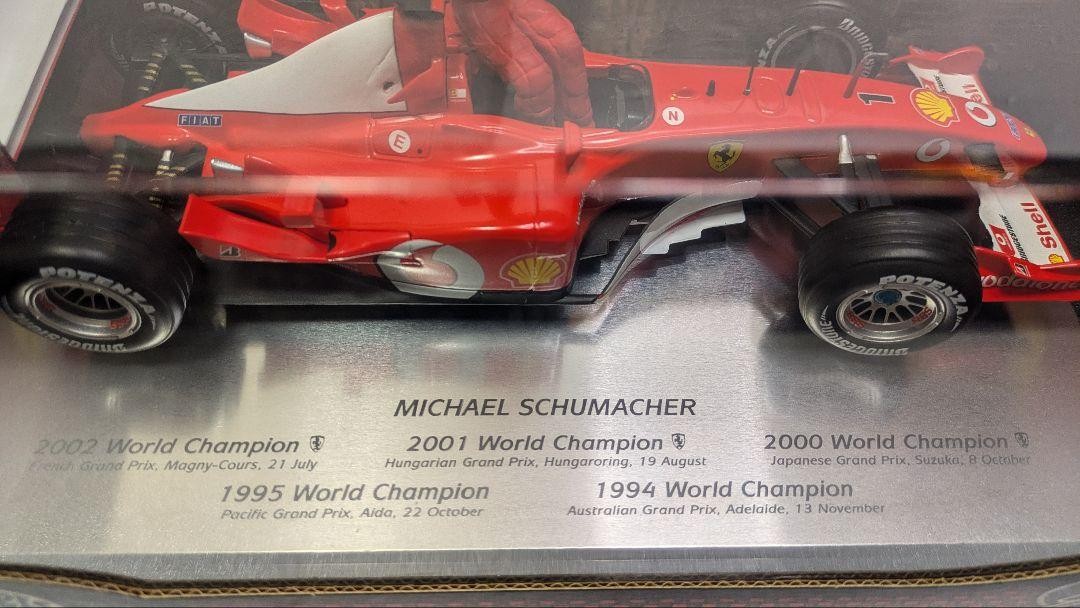 ミニカー HW 1/18 Ferrari F-2002 #1 Schumacher Hot Wheels Ferrari F-2002 1:18 F1 Michael Schumacher