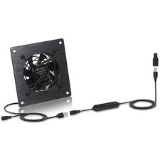 USB 80MM Cabinet Fan 5V Quiet Cooling Fan DC 12V IPX5 Waterproof Fan System 4...