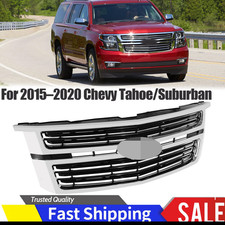 Front Bumper Upper Grille Chrome For Chevrolet Tahoesuburban Ltz 2015-2020