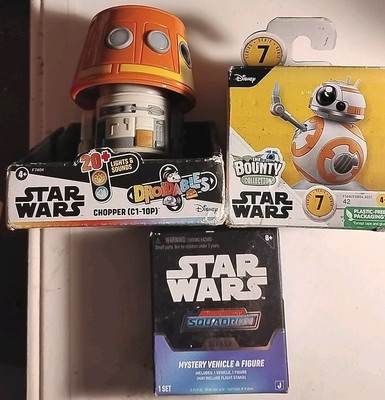 Star Wars Droidables 4'' Chopper C1-10-P Figure w. FREE BB-8 & 1 Vehicle & Figure
