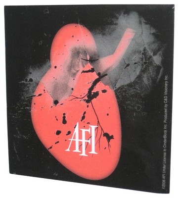 AFI Heart Logo (2006) CD Visionary Licensed Square Sticker