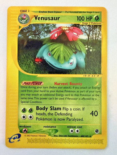 Pokémon Venusaur #68/165 Non-Holo Rare - 2002 Expedition Base Set - LP