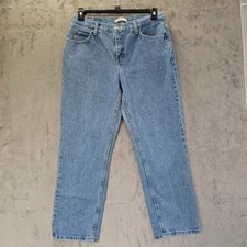 Riders by Lee Relaxed Fit Light Wash Denim Jeans Women Size 12P Straight Leg