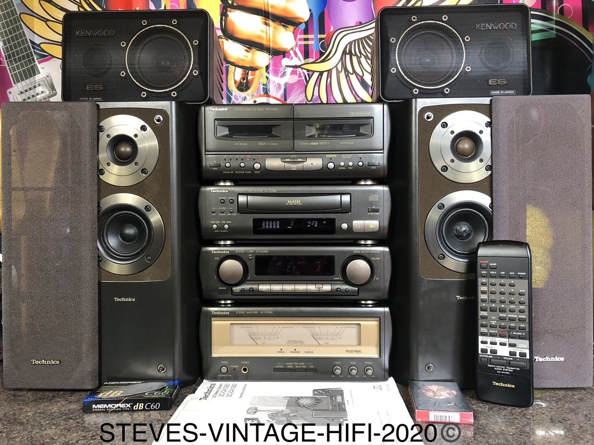 TECHNICS SC-CA1080 CD STEREO SYSTEM REMOTE/MANUAL/SURROUNDS RARE