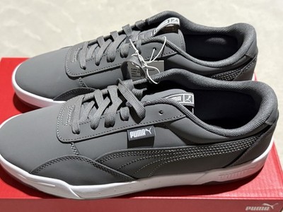 NEW PUMA Men's Skate Sneakers Gym Shoes Leather Soft Foam Gray Size US 9.5