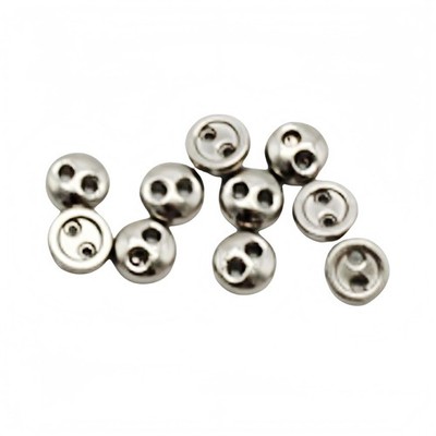 20 PCS 2 Hole Mini Metal Round Buttons Small Bread Buttons for Doll Clothes