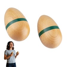 Wooden Egg Shakers Musical Instruments: Hand Percussion Shaker Instrument Mar...