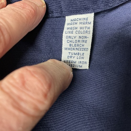 Ralph Lauren Men's Blake Navy Blue Corduroy Relaxed Fit Button-Down Shirt Sz XL - Picture 11 of 12
