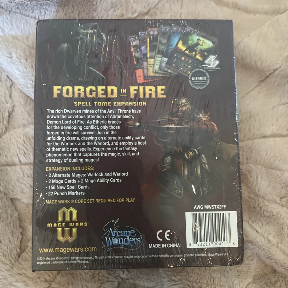 Nuevo/Sellado Mage Wars Forjado en Fuego Hechizo Tomo Expansión Set 2014 Maravillas Arcanas Foto 3 de 3