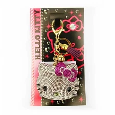 hello kitty key holder　sparkly keychain