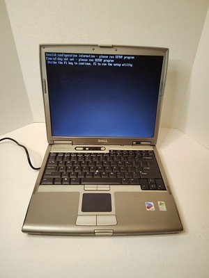 Dell Latitude D610 Laptop Windows XP Professional Intel Centrino DVD - Powers On
