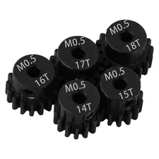 0.5M 2mm Shaft Steel Metal Pinion Motor Gear 14T 15T 16T 17T 18T for LOSI Axi...