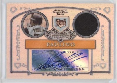 2006 Bowman Sterling Refractor 41/199 Ronny Paulino #BS-RP Auto 0v1