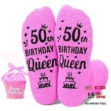 50TH Birthday Gifts for Her - Women Socks for 50 Year Old 50th Birthday Queen
