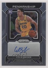 2022-23 Panini Prizm Rookie Penmanship Cole Swider #RP-CSW Auto 0n64