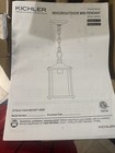 Kichler Distressed Antique White Pendant Light — photo 3