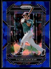 2023 Panini Prizm Baseball Blue Cracked Ice #25 Tyler Locklear