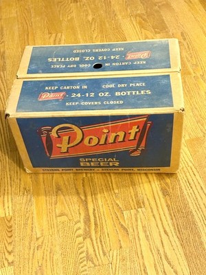 RARE Point Beer 12 Ounce Glass Bottle Cardboard Case Box - No Bottles Koehler