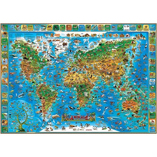 Animals of the World kids wall map laminated - Image 4