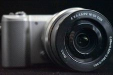  US Duty Paid Sony Alpha a5000 Mirrorless Digital Camera with Lens Silver 9100