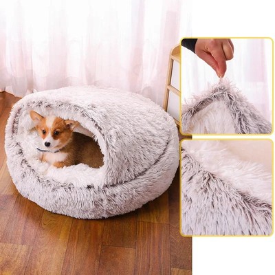 Rundes Katzenbett Donut Schlafplatz Hundeschlafsack Komfortsitz