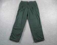 Polo Ralph Lauren Pants Mens 34x36 Forest Green Pleated Vintage Trousers