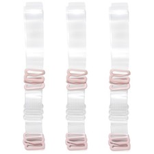 3 Pairs Replacement Elastic Adjustable Removable Bra Straps Multi Color Set