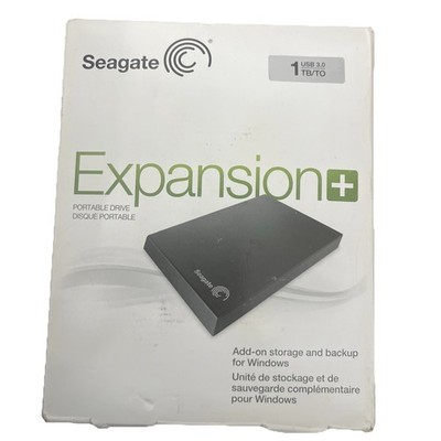 Seagate 1TB Expansion+ Portable Drive Storage USB 3.0 Model SRD00F1