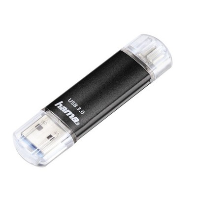 Hama Laeta Twin OTG USB 3.0 Flash Drive black 16 GB