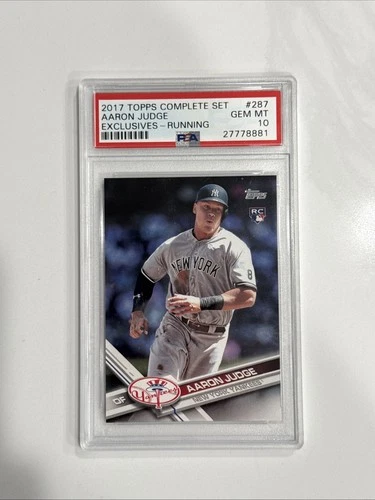 2017 Topps Complete Set Exclusives #287 Aaron Judge Exclusives-Running PSA 10