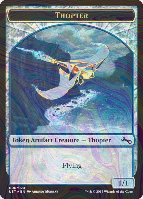 Foil Thopter // Thopter Token - Unstable Tokens - 6 | MTG Card