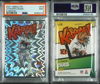 2021 Panini Absolute - Kaboom! Ja'Marr Chase #K46 (RC) for sale