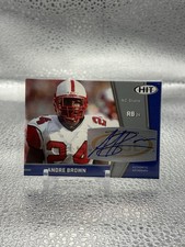 ANDRE BROWN  AUTHENTIC ROOKIE CERTIFIED SIGNED AUTOGRAPHED CARD NY GIANTS