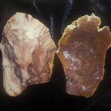 Red Jasper And Agate Slabs. Nice Colors And Quality Total Weight 7.2 Ounces.