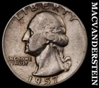 1957 Silver Washington Quarter-Scarce Better Date No Reserve #i2651
