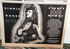 1992 Vinnie Moore Meltdown Guitar Album Relativity Records Vintage Print Ad