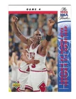 1993-94 UPPER DECK #201 MICHAEL JORDAN GAME 4 BASKETBALL CARD (NM-MT)