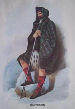 Clan Davidson - CUSTOM MATTED - Scottish Tartan Art Print - GIFT