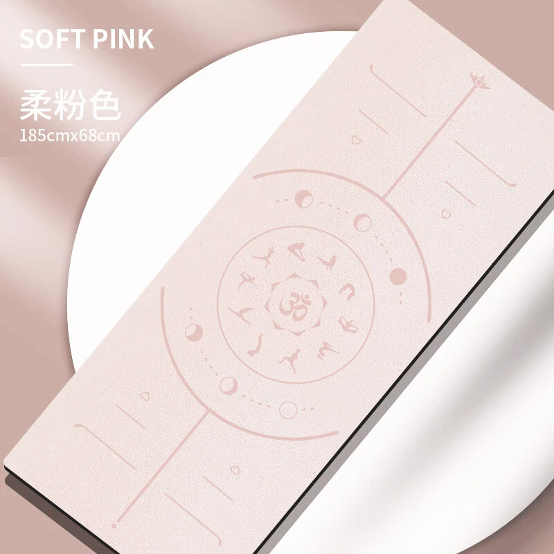 5mm Thick Non-Slip Extra Large Natural Rubber PU Yoga Mat for Gym Pilates Exercise