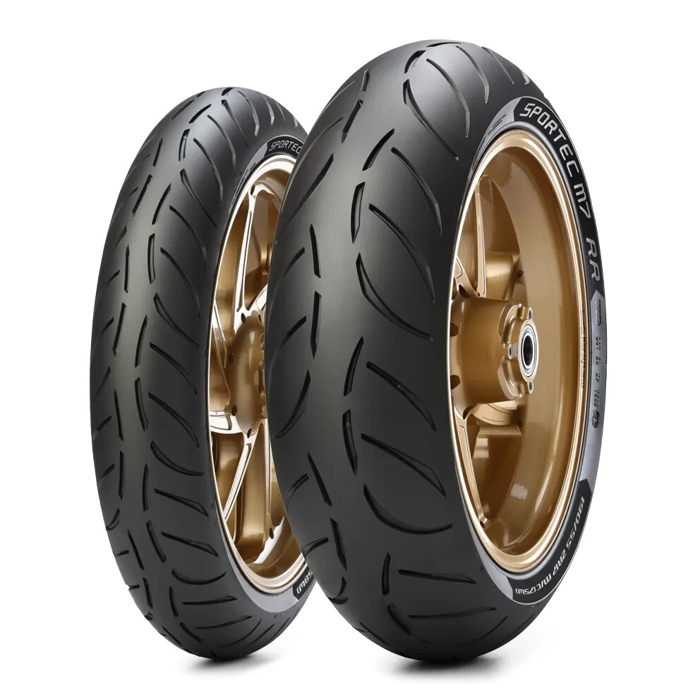 METZELER 110/70 2R17 フロントタイヤ METZELER 110/70-R17 & 150/60-R17 SPORTTEC RR M7 COMBO PACK 2 TIERS