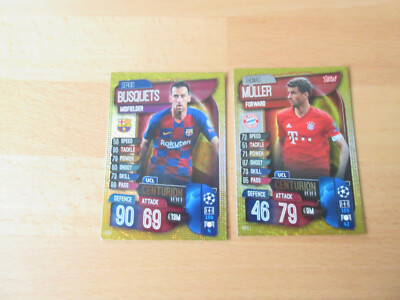 Match Attax Champions League 19/20  - 2 UCL CENTURION  Karten  - SIEHE FOTO