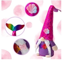 Valentines Day Holiday Gnome  Decoration Mermaid Gnomes Plush Decor for Home 10”