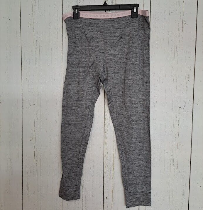 Leggings donna Fila taglia XL grigio e rosa attivi comodi allenamento palestra