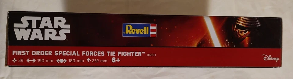 STAR WARS-REVELL EASY KIT-FIRST ORDER SPECIAL FORCE TIE FIGTHER NO COLORE O GLUE - Immagine 2 di 4