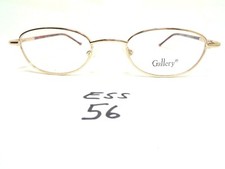 Vintage 90's Gallery Kenmark Eyeglasses G530 Matte Gold Tortoise Oval ESS-56 