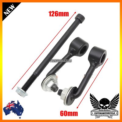 EMagTech 2-Piece Gas Tank Lift Kit For Harley Sportster XL883/1200/48/72 - 2.01 Inch Rise, Black Steel